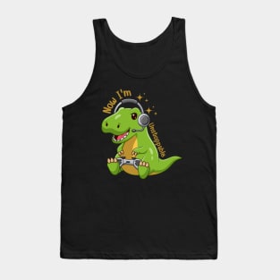 Unstoppable I'm now Funny Dinosaur Tank Top